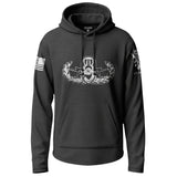 Army EOD Senior Distressed Badge Graphic Lightweight Hoodie Lightweight Hoodie 90134-S-BK-THIN