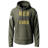 Bleed Black and Gold Graphic Lightweight Hoodie