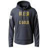 Bleed Black and Gold Graphic Lightweight Hoodie