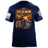 USAMM Motorcycle Rally T-Shirt Shirts 88227-S-NAVY