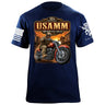 USAMM Motorcycle Rally T-Shirt Shirts 88227-S-NAVY