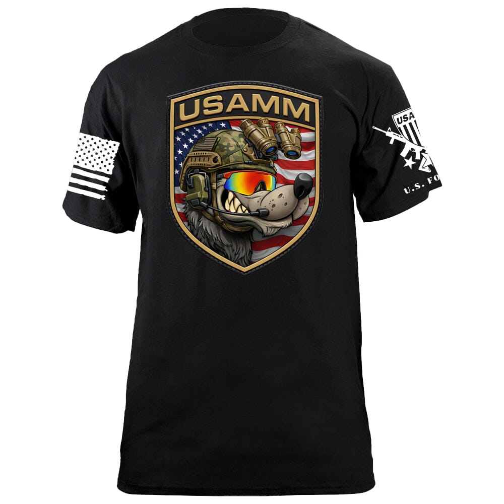 USAMM Shield Dog T-Shirt Shirts 88053-S-BK