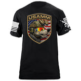 USAMM Shield Dog T-Shirt Shirts 88053-S-BK
