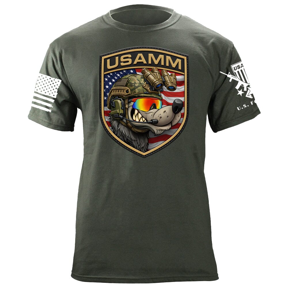 USAMM Shield Dog T-Shirt Shirts 88053-S-MG