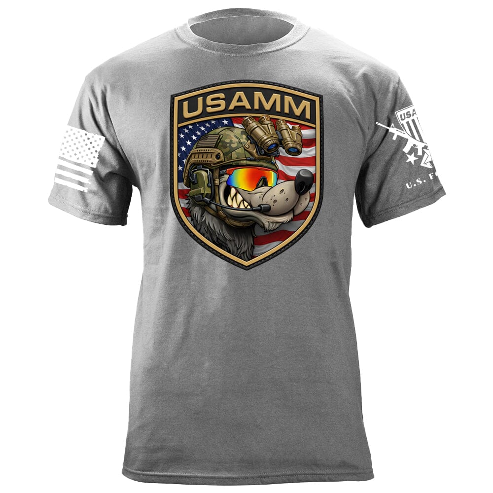 USAMM Shield Dog T-Shirt Shirts 88053-S-HG