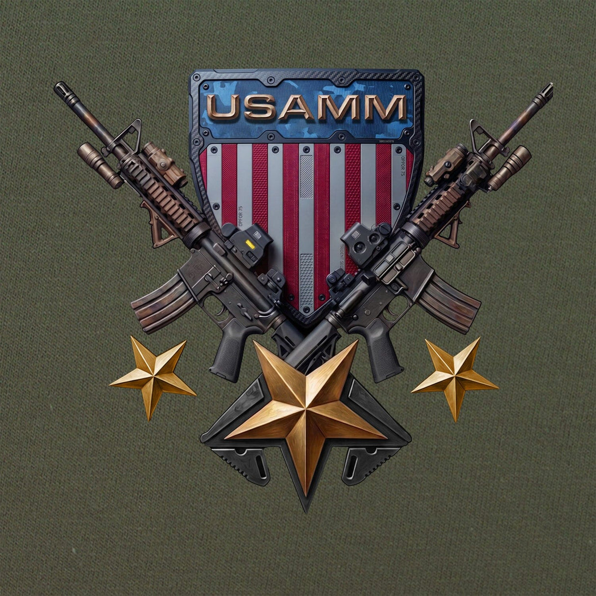 USAMM Tactical Shield T-Shirt Shirts 