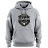 USAMM Black & White Longhorn Skull Hoodie