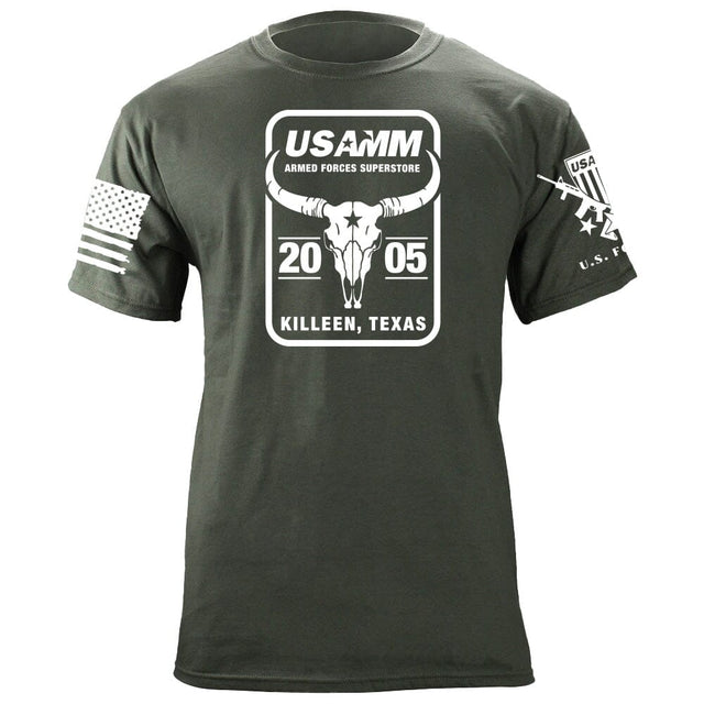 USAMM COW SKULL T-Shirt Shirts 87107-3XL-MG