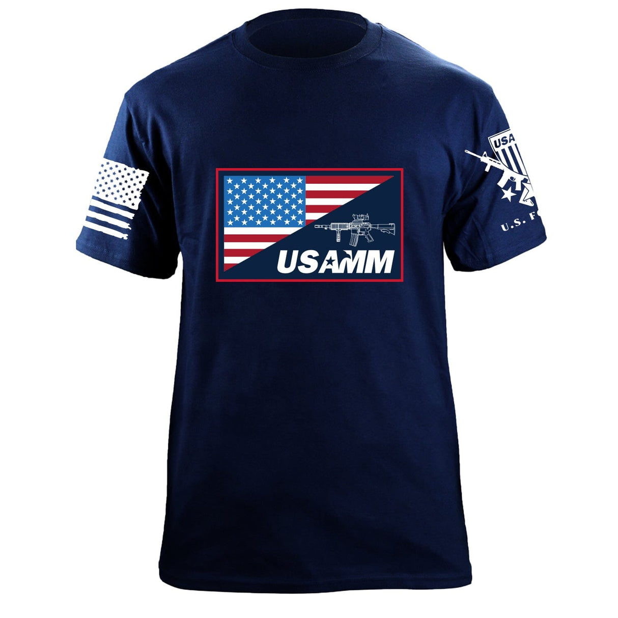 USAMM Flag T-Shirt Shirts 87408-S-NAVY