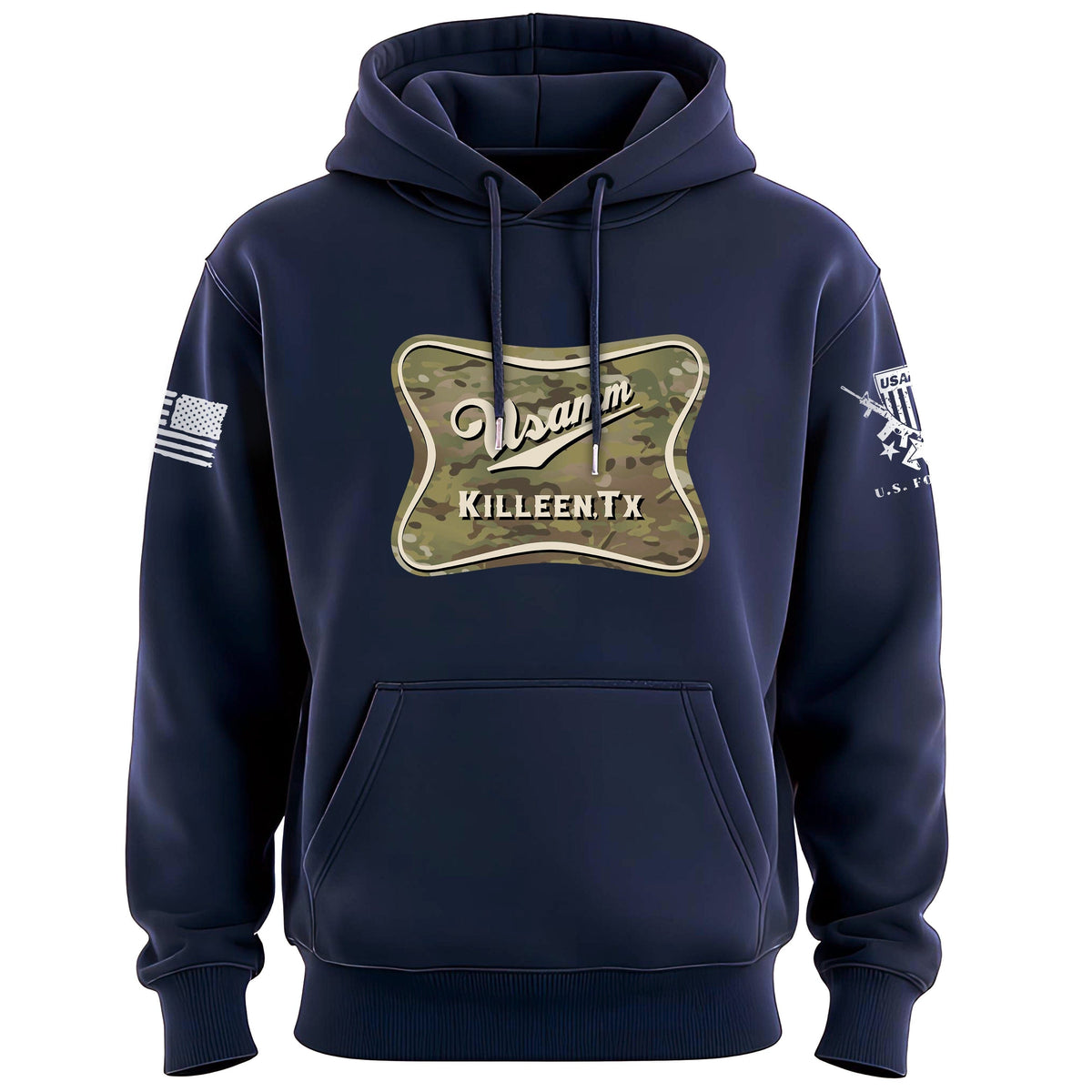 USAMM Lite Beer Camo Hoodie Hoodies 100380-S-NAVY