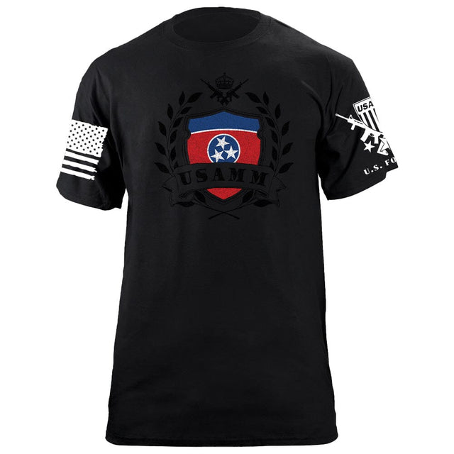 USAMM Shield Tennessee Flag T-Shirt Shirts 87076-S-BK