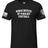 A black short-sleeve t-shirt with 'WUHAN INSTITUTE OF VIROLOGY FOOTBALL' printed in white block letters on the chest. The left sleeve features a distressed American flag graphic, and the right sleeve features a U.
