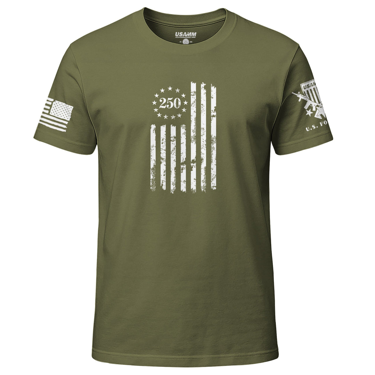 Vintage US 250 Flag T-Shirt Shirts 88236-S-MG