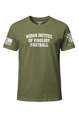 Wuhan Institute of Virology Football Graphic T-Shirt