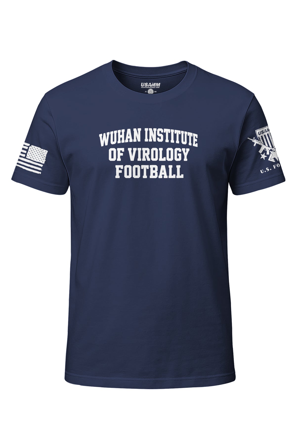 Wuhan Institute of Virology Football Graphic T-Shirt