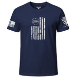 Vintage US 250 Flag T-Shirt Shirts 88236-S-NAVY