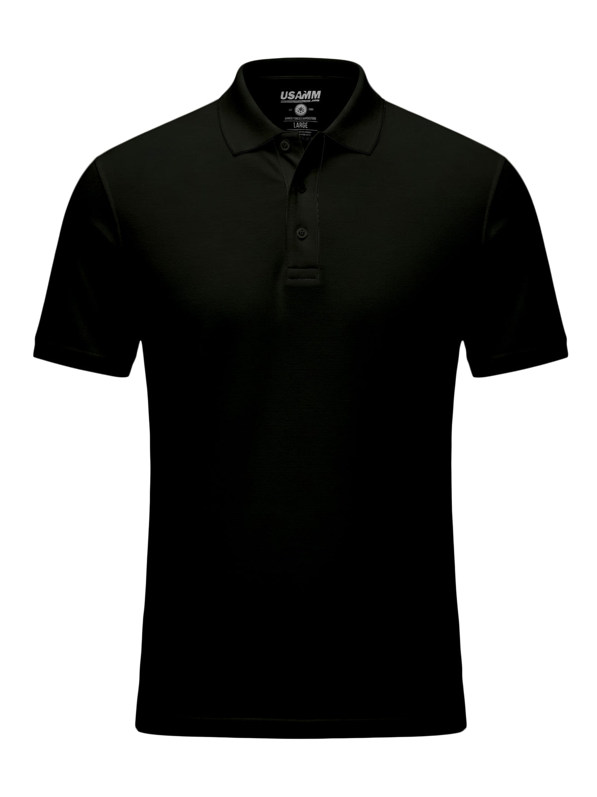 Blank Black USAMM Polo Shirts 