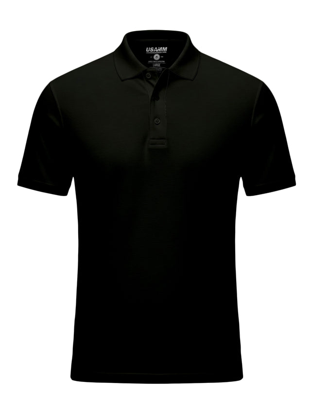 Blank Black USAMM Polo Shirts 