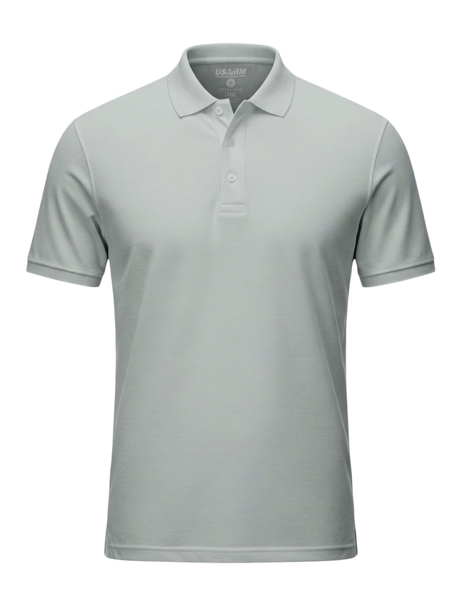 Blank Grey USAMM Polo Shirts 