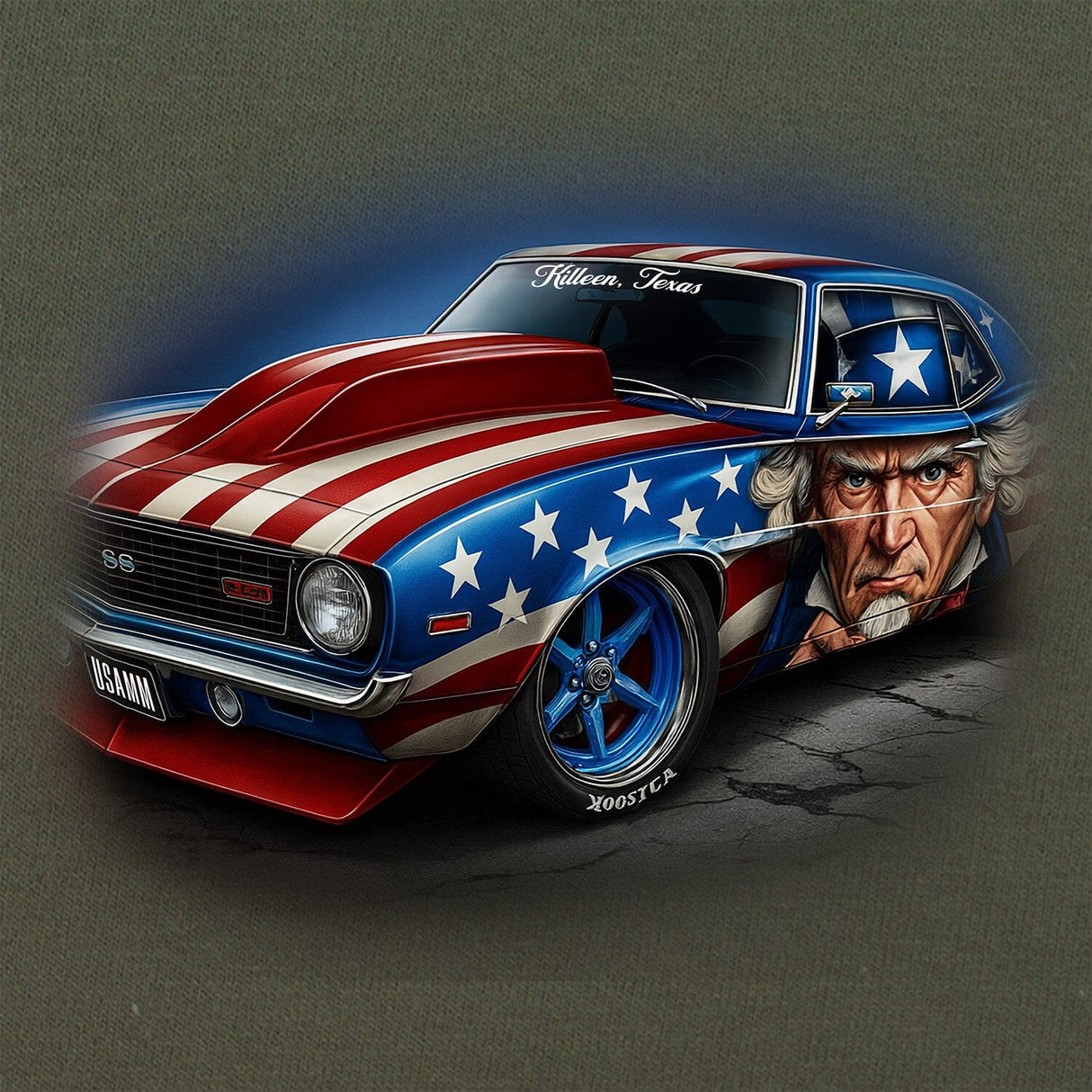 Uncle Sam Camaro T-Shirt Shirts 