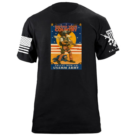 USAMM Army Uncle Sam Version 2 T-Shirt Shirts 86377-S-BK