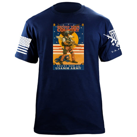 USAMM Army Uncle Sam Version 2 T-Shirt Shirts 86377-S-NAVY