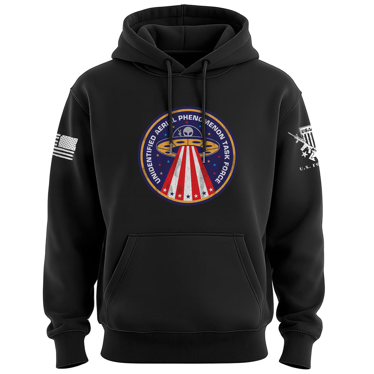 Unidentified Aerial Phenomenon Task Force Circle Graphic Hoodie
