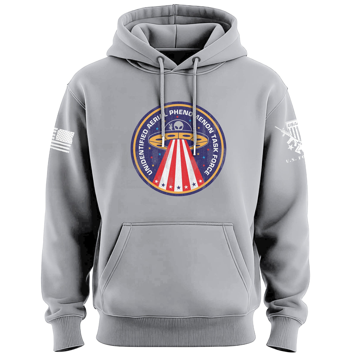 Unidentified Aerial Phenomenon Task Force Circle Graphic Hoodie Hoodies 100362-S-HG