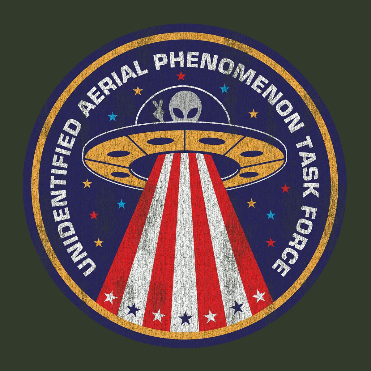 Unidentified Aerial Phenomenon Task Force Circle Graphic Hoodie Hoodies 