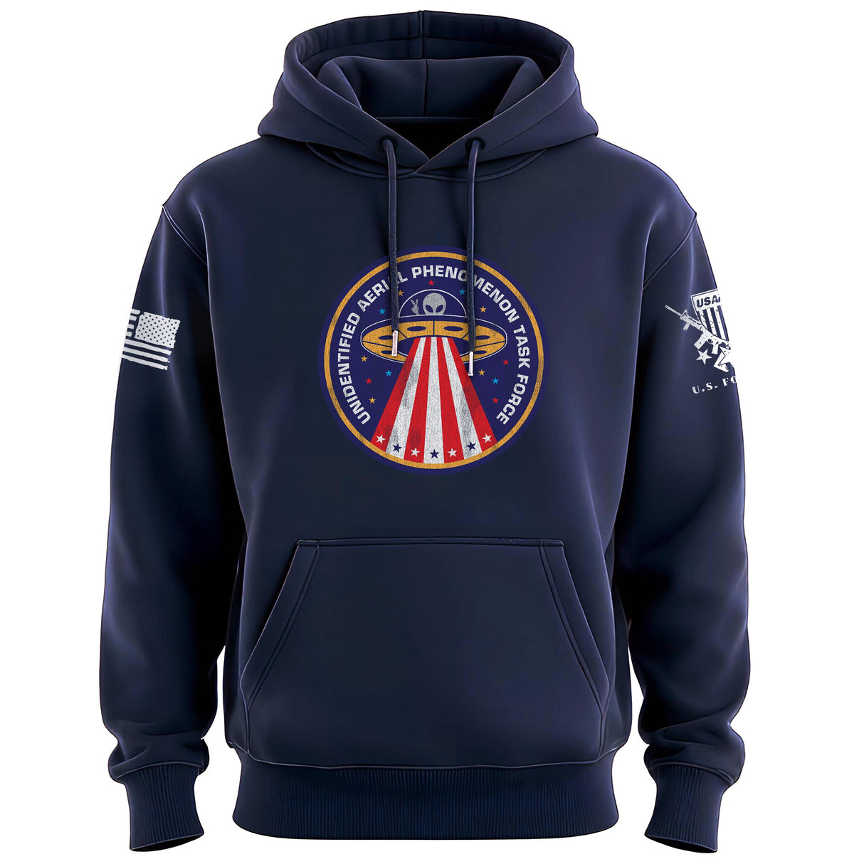 Unidentified Aerial Phenomenon Task Force Circle Graphic Hoodie