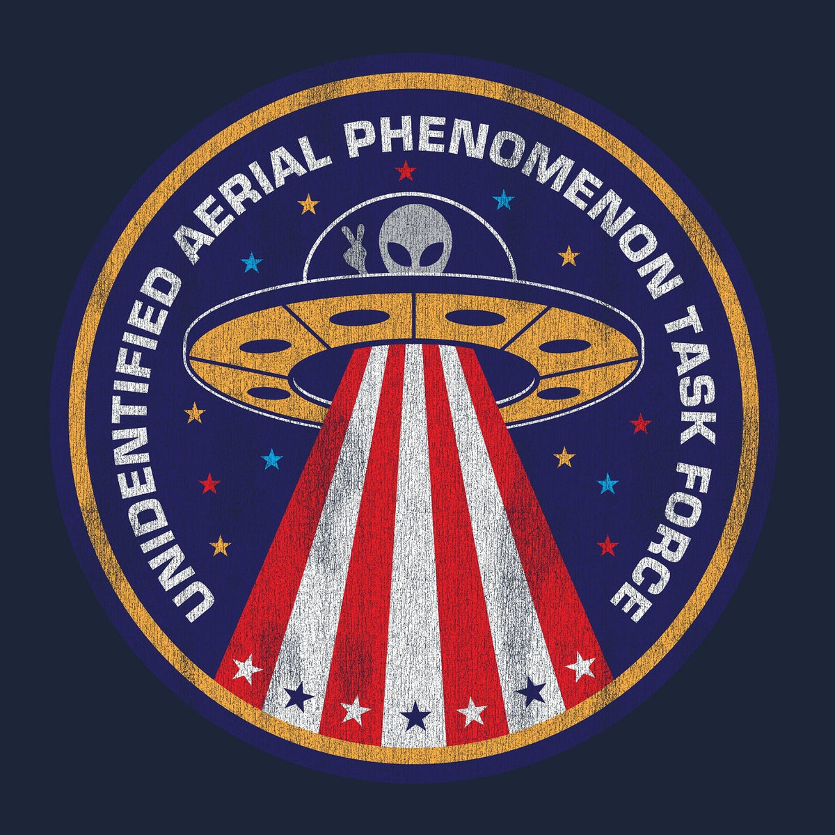 Unidentified Aerial Phenomenon Task Force Circle Graphic Hoodie Hoodies 