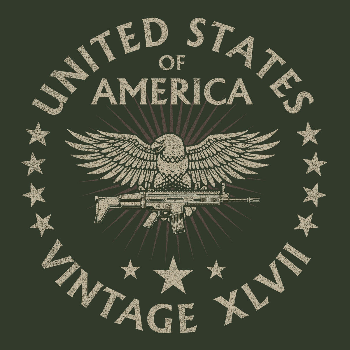 United States of America Vintage XLVII Hoodie Hoodies 