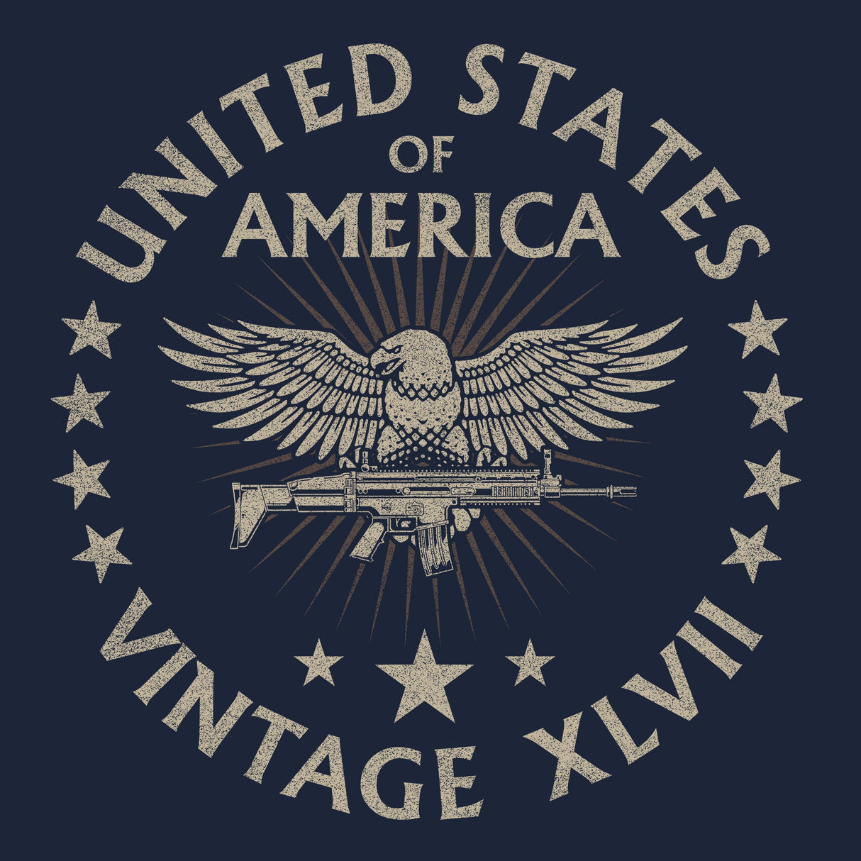 United States of America Vintage XLVII Hoodie