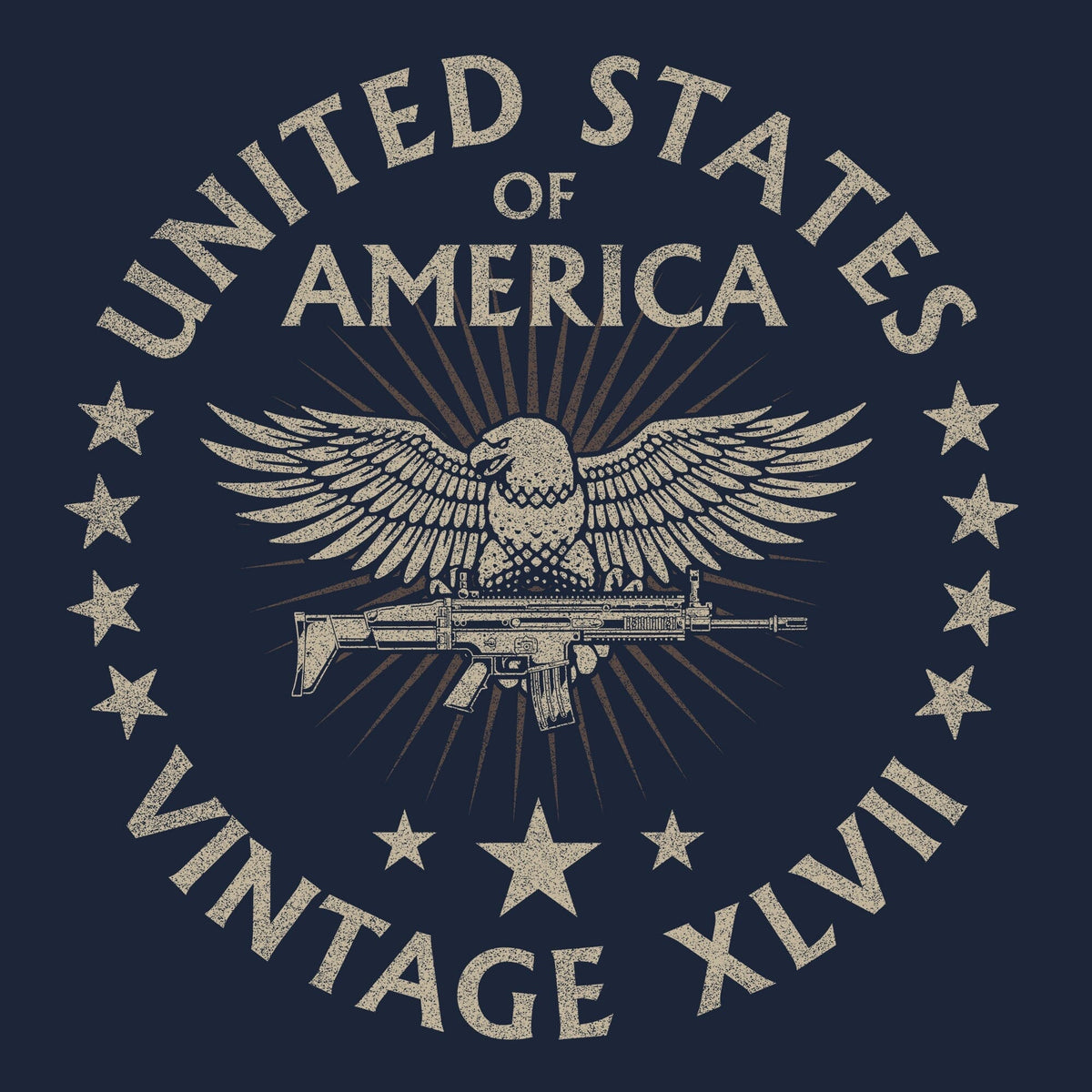 United States of America Vintage XLVII Hoodie Hoodies 