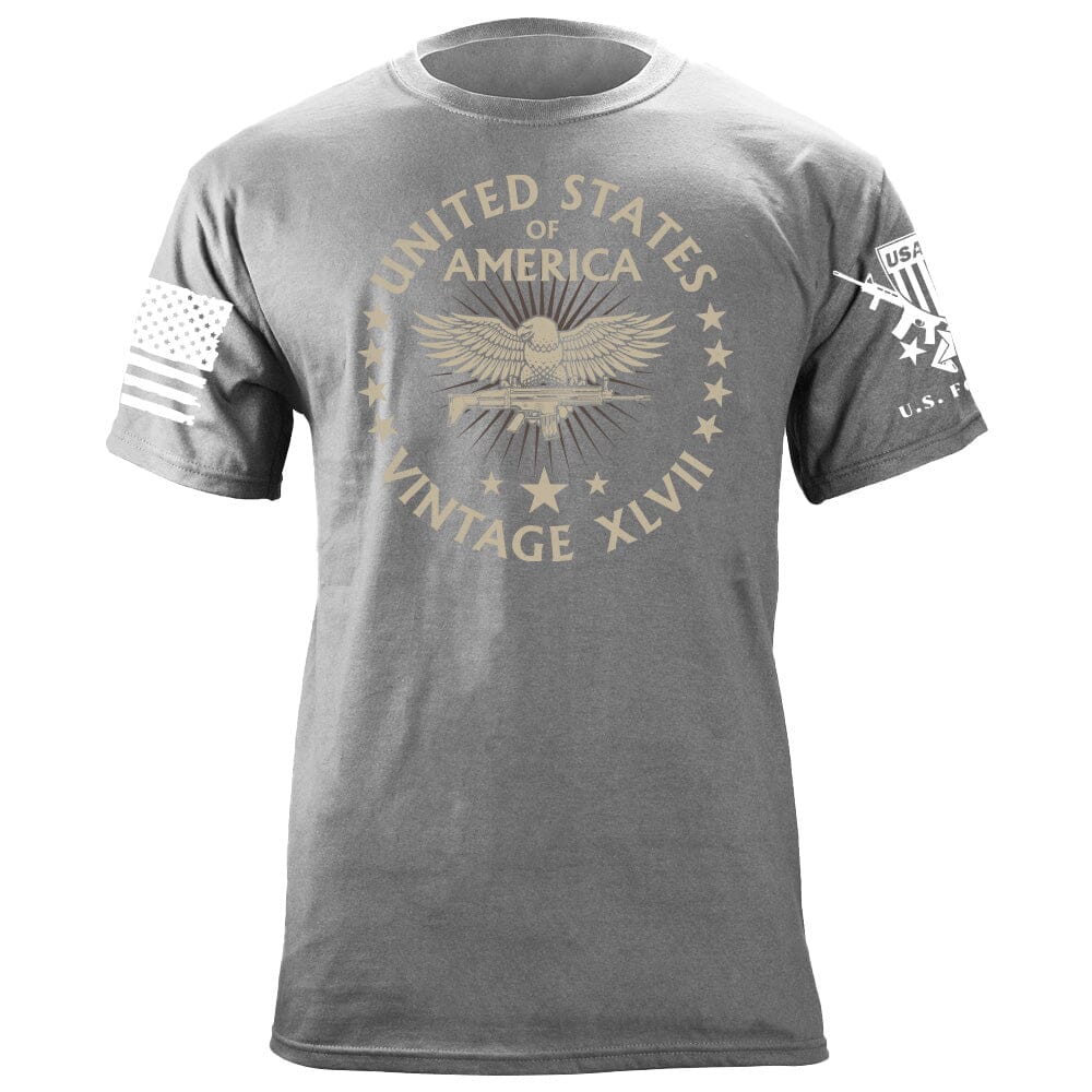 United States of America Vintage XLVII T-Shirt Shirts 87038-S-HG