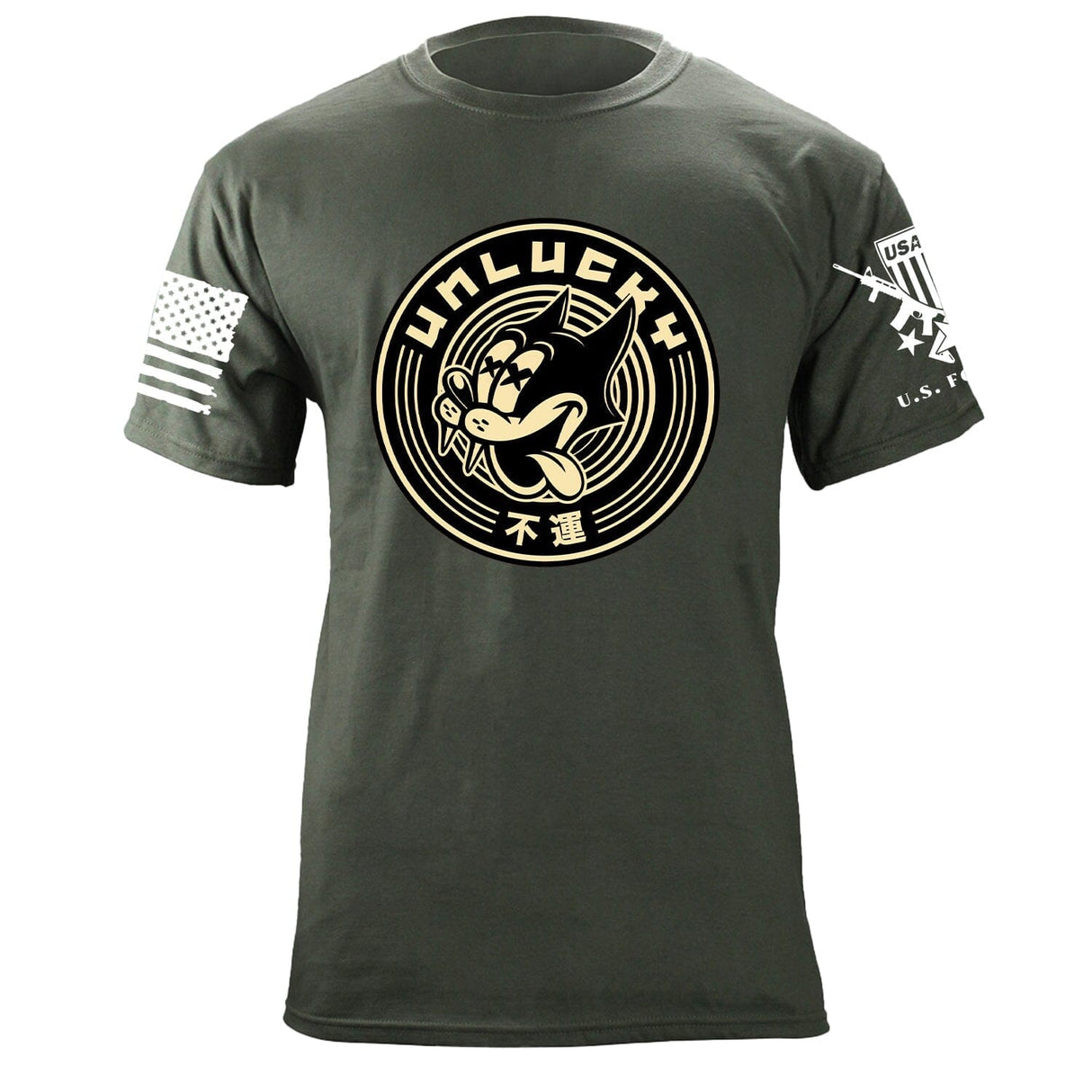 Unlucky Cat Two Colors T-Shirt Shirts 87228-S-MG