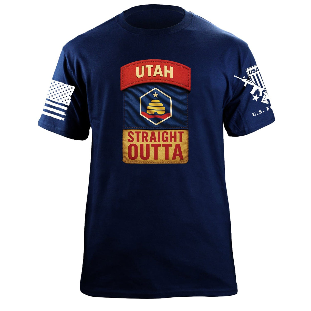 State Tab Shirt: Utah Shirts 86422-S-NAVY
