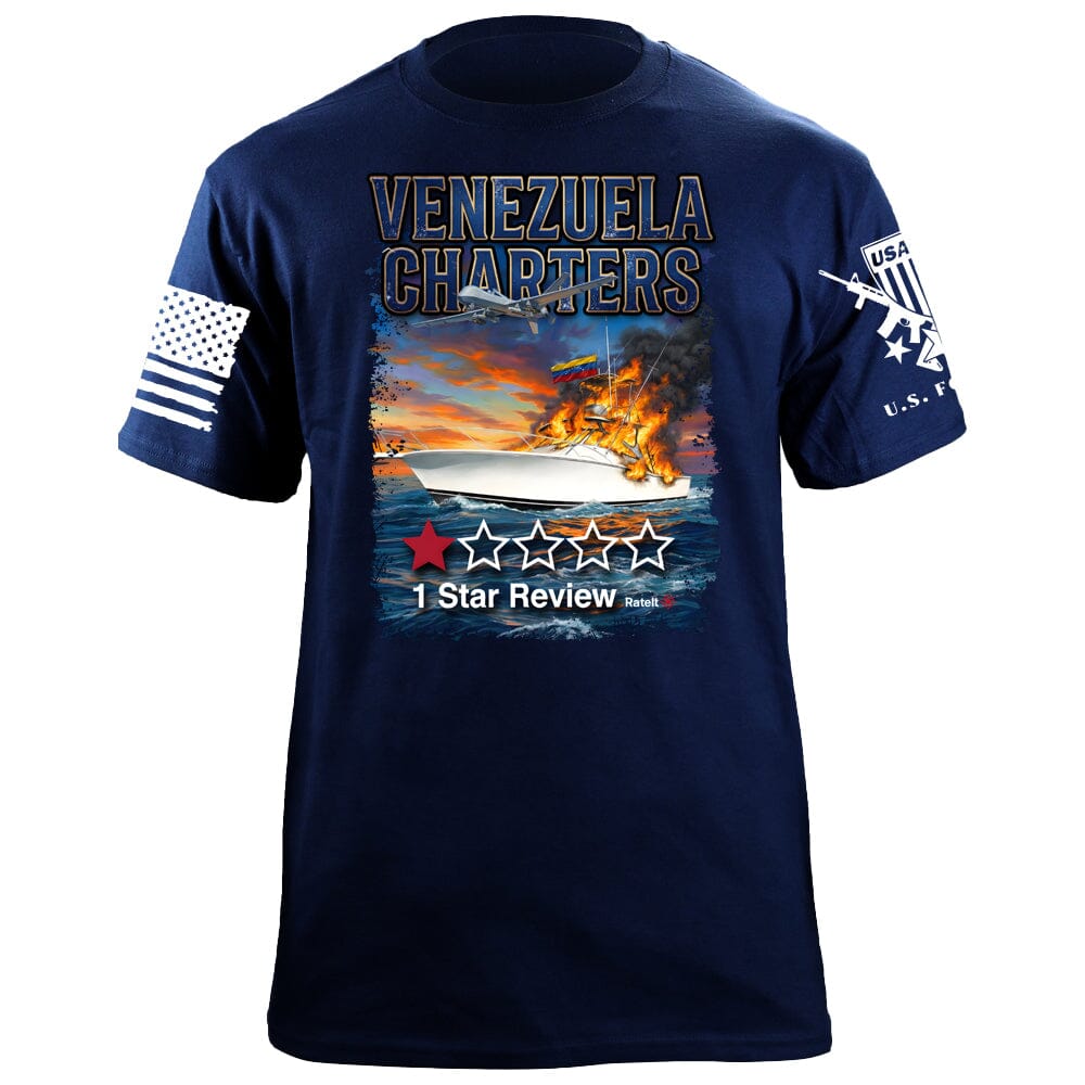 Venezuelan Charters 1-Star T-Shirt Shirts 88054-S-NAVY