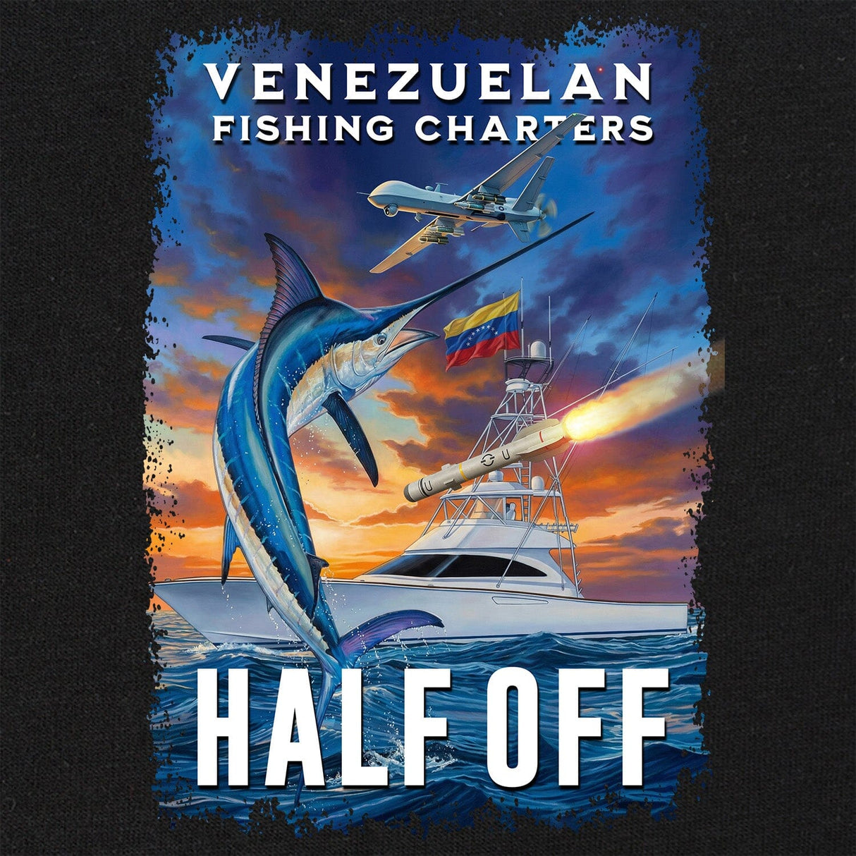 Fishing Charters Half Off T-Shirt (variant) Shirts 