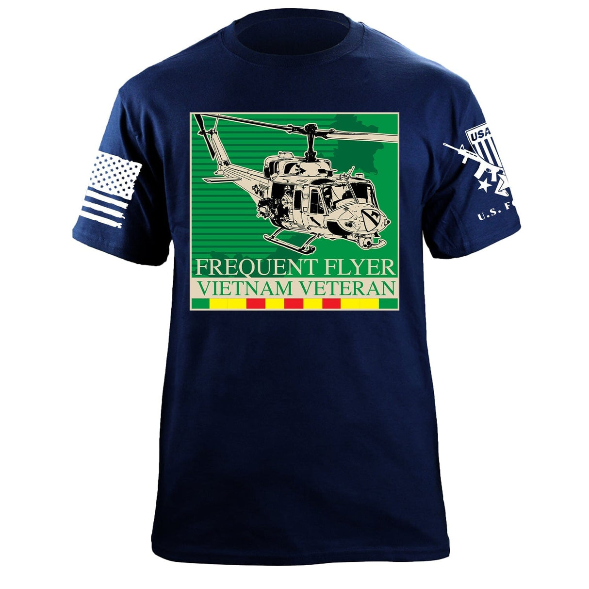 Vietnam Frequent Flyer Tshirt Shirts 87184-S-NAVY