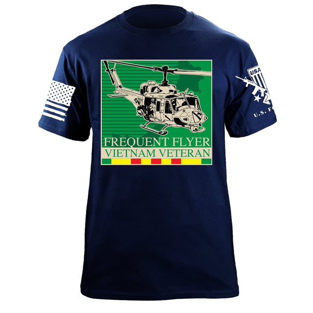 Vietnam Frequent Flyer Tshirt Shirts 87184-S-NAVY