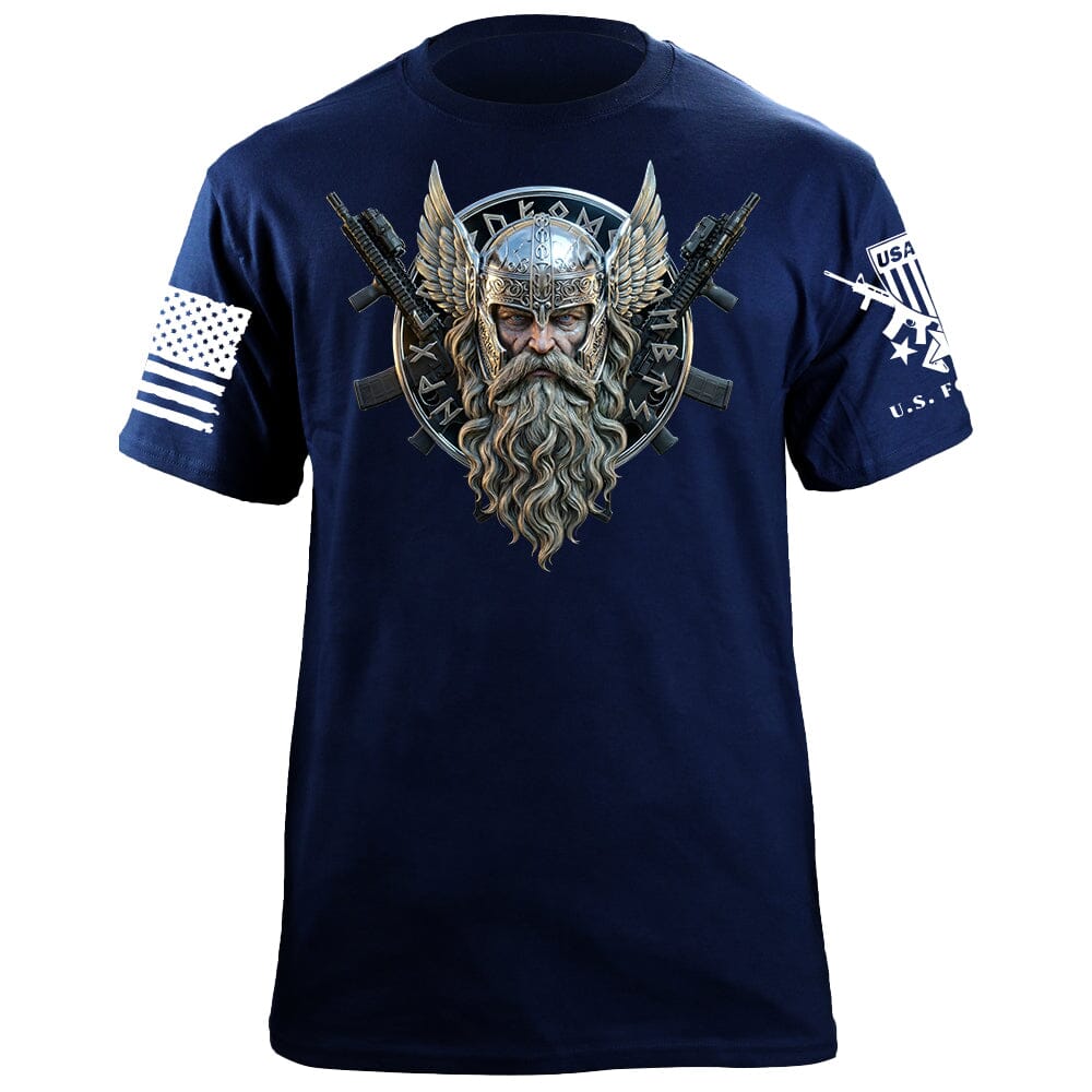 Viking Runes T-Shirt Shirts 88099-S-NAVY