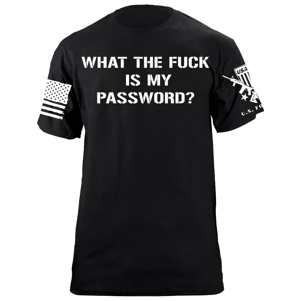 WTF is my Password T-Shirt Shirts 88057-S-BK