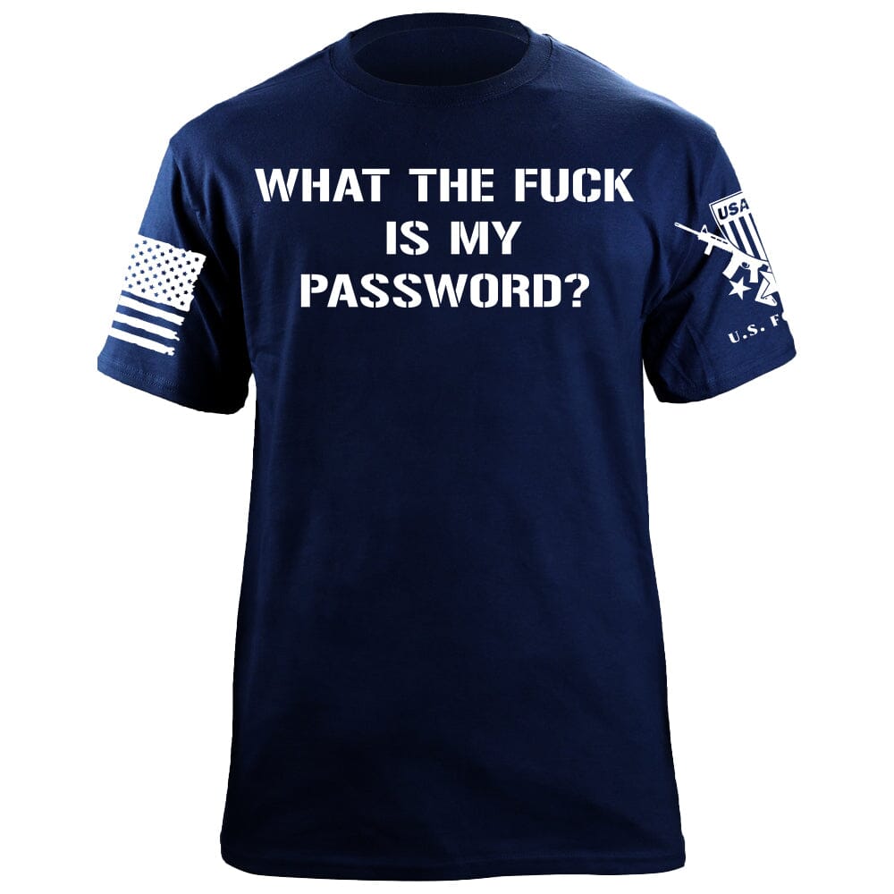 WTF is my Password T-Shirt Shirts 88057-S-NAVY