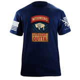 State Tab Shirt: Wyoming Shirts 86425-S-NAVY