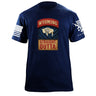 State Tab Shirt: Wyoming Shirts 86425-S-NAVY