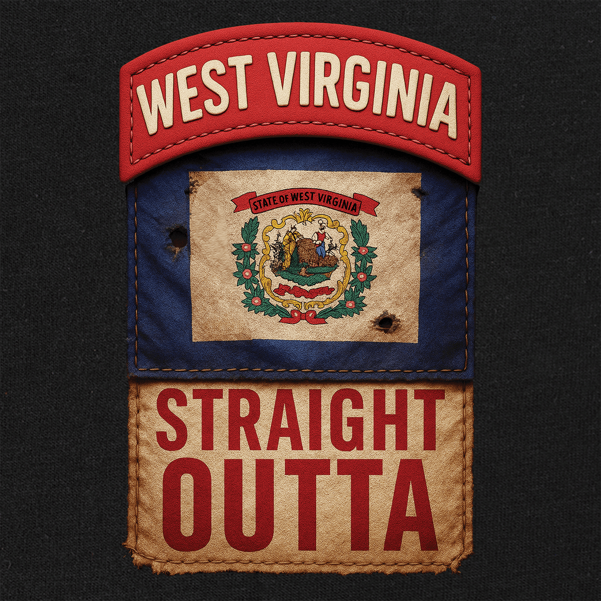 State Tab Shirt: West Virginia Shirts 