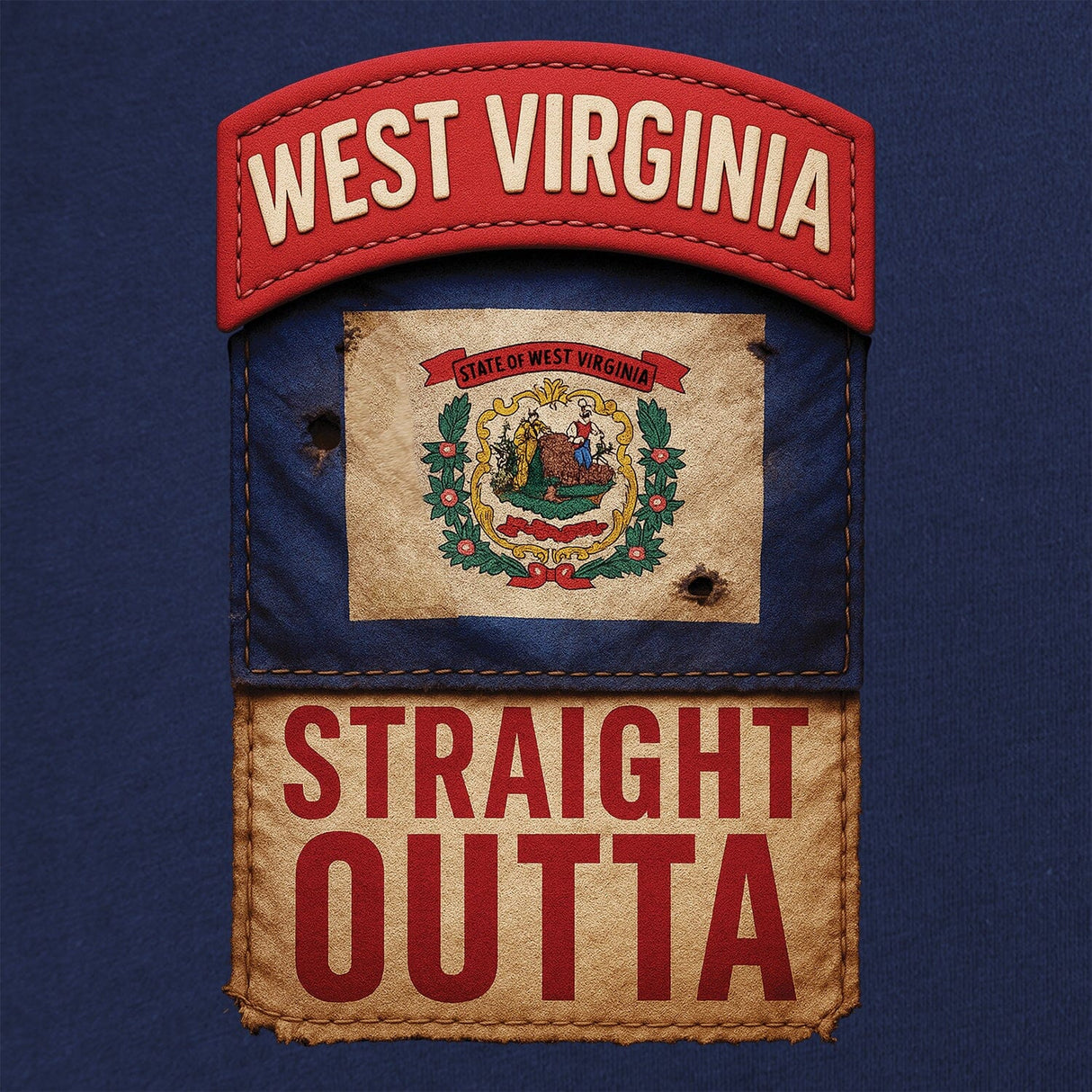 State Tab Shirt: West Virginia Shirts 