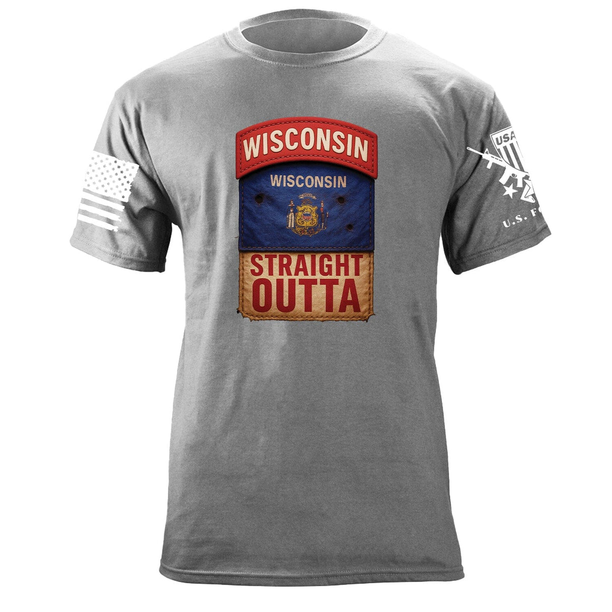State Tab Shirt: Wisconsin Shirts 86424-S-HG