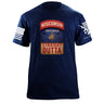 State Tab Shirt: Wisconsin Shirts 86424-S-NAVY